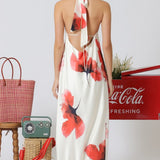 The Feminine Floral Mock Neck Dress
