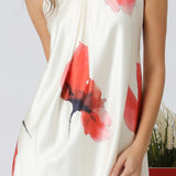 The Feminine Floral Mock Neck Dress