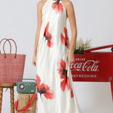 The Feminine Floral Mock Neck Dress