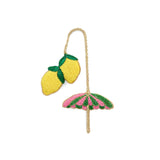 LEMON/UMBRELLA BEADED BAG CHARM