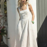 The Contrast Linen Farm Midi