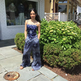 The Navy Bandana Tie Top