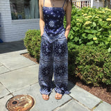 The Navy Bandana Tie Top