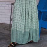 The Geo Green Skirt