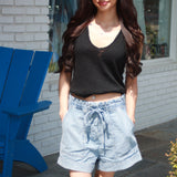 The Garden Denim Shorts