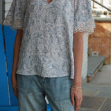 The New Age Bandana Print Top