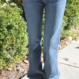 Dark Wash Cigarette Flare Jean