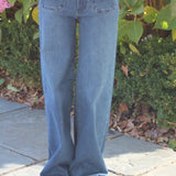 The Patch Pocket Wide Leg Jean