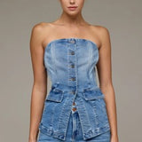 The Denim Bustier