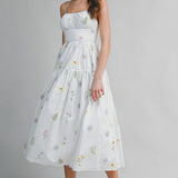 The Fluttery Floral Midi
