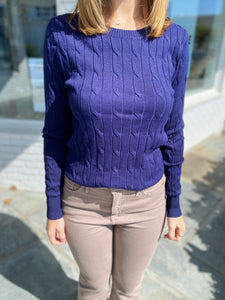 Charming Cable Crop Sweater